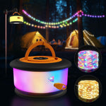 Versatile 32.8FT Rechargeable Camping String Lights with 19 Modes - Perfect for Outdoor Adventures and Festive Decor