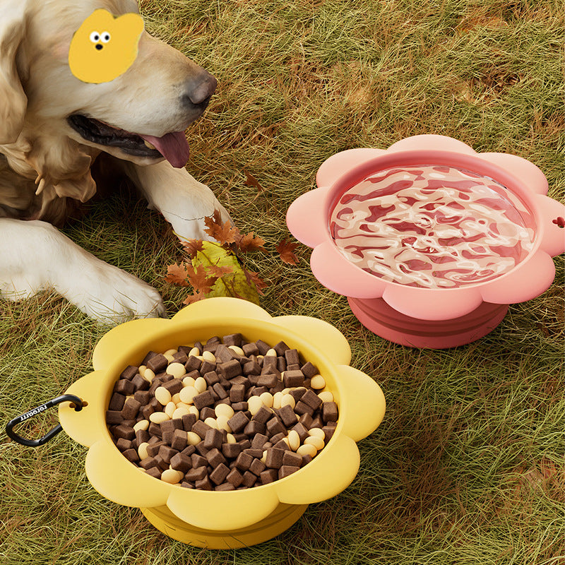 Collapsible silicone dog travel bowl – Vitado (photo 4)