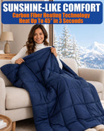 12V Large Heated Blanket Battery Operated,62×55In Portable Cordless Blanket