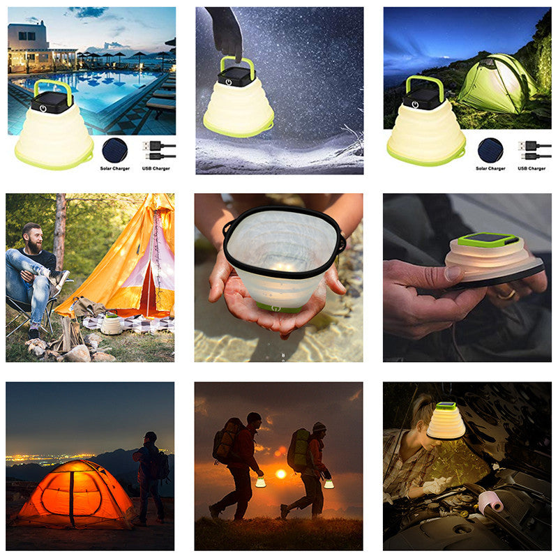 Collapsible solar camping lantern – Vitado (photo 2)