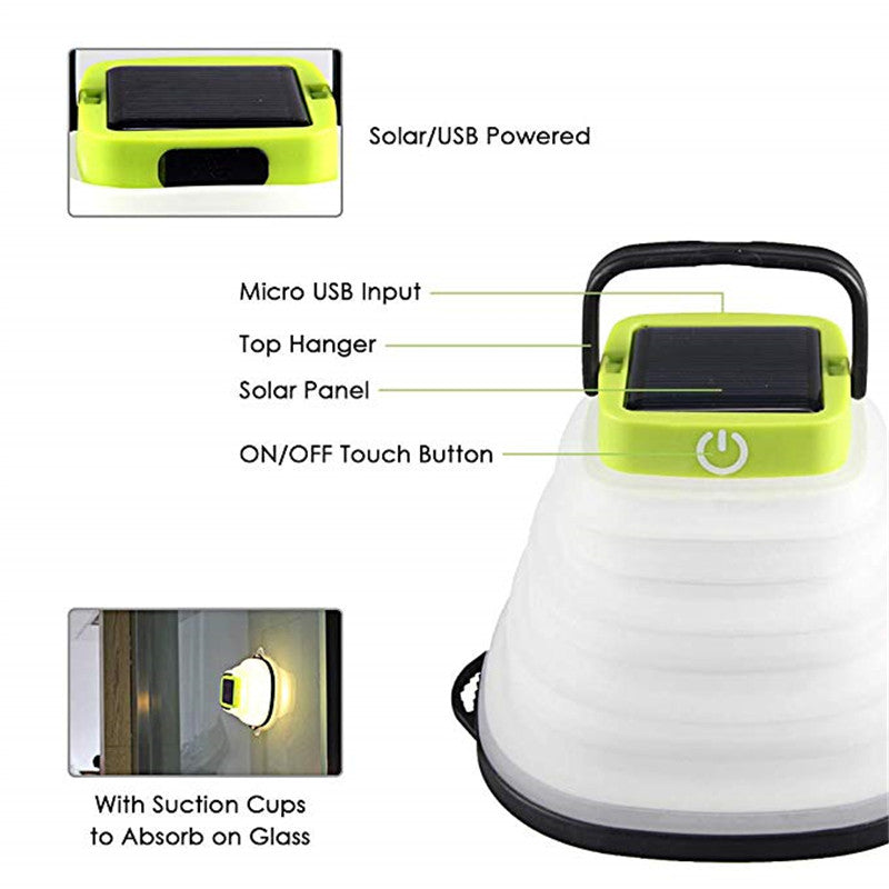 Collapsible solar camping lantern – Vitado (photo 9)