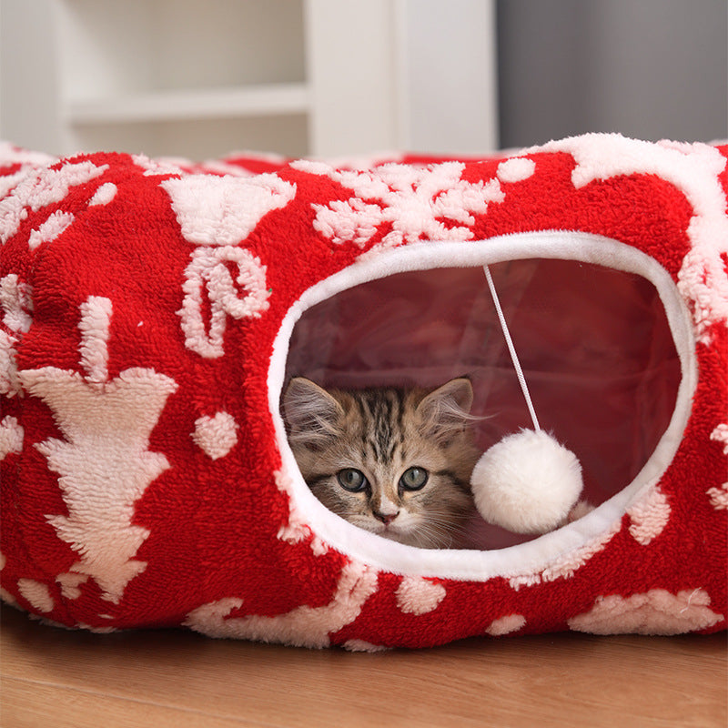 Donut pet bed in holiday prints – Vitado (photo 2)