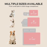 Pet blanket sizes S, M and L