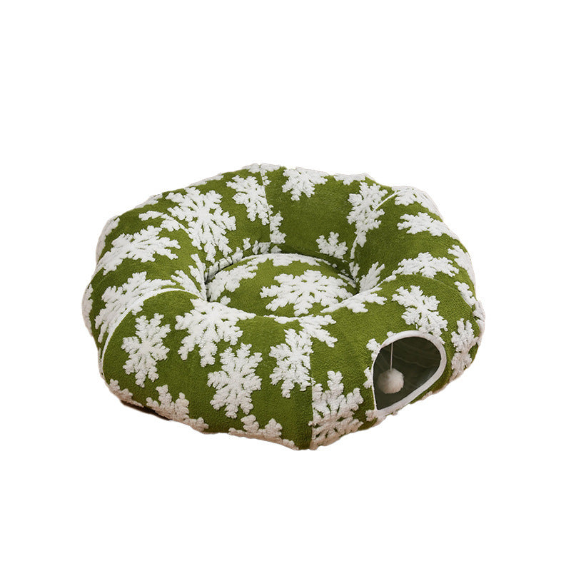 Donut pet bed in holiday prints – Vitado (photo 6)