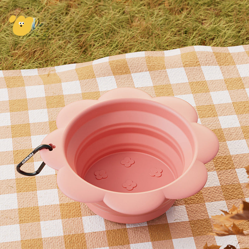 Collapsible silicone dog travel bowl – Vitado (photo 3)