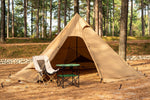 Hot Tent with Stove Jack Onefires Large Teepee Tent for Family Camping 4-8 Pe...