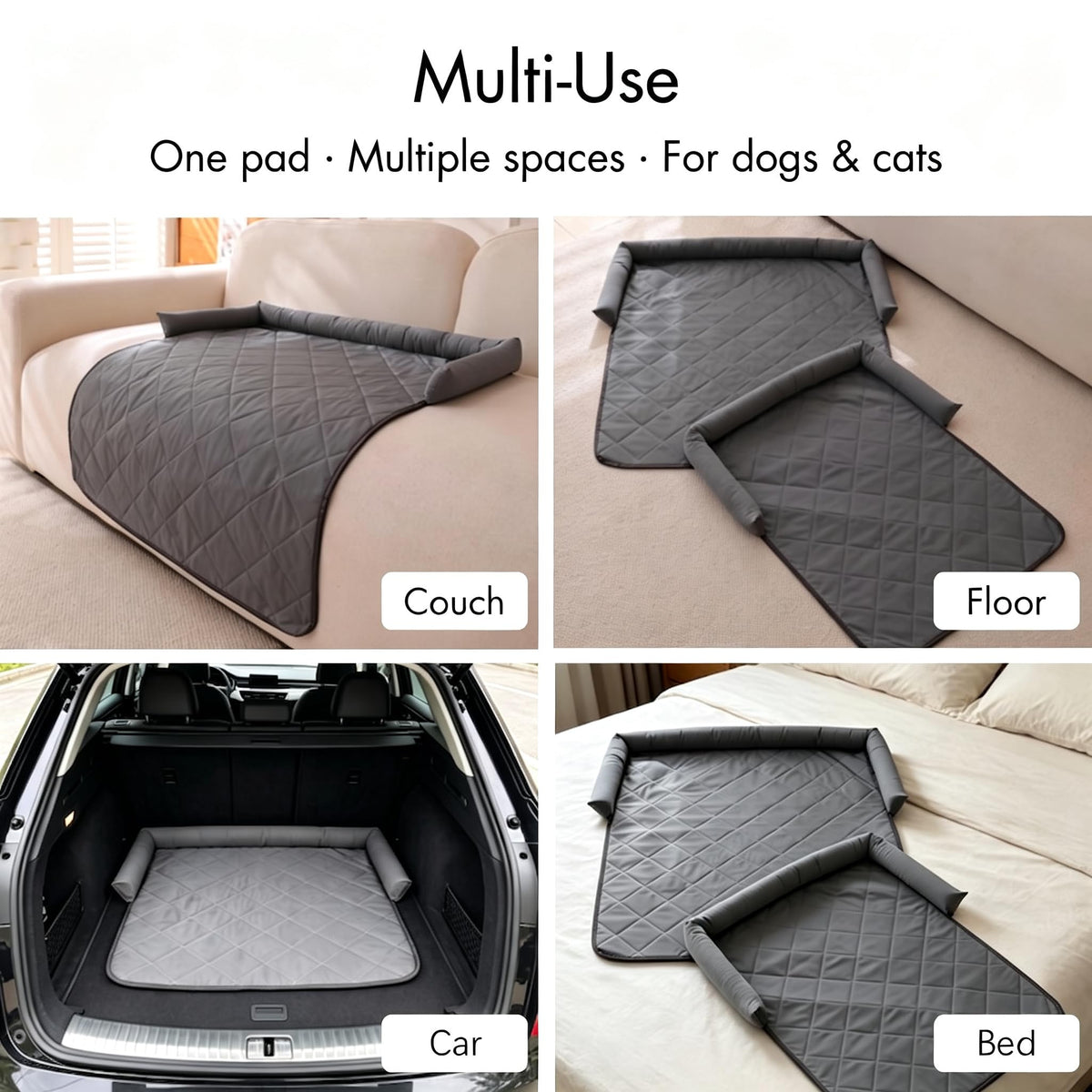 Dog couch bed with head support – Vitado (photo 4)