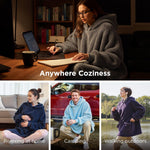 Oversized Wearable Blanket Hoodie – Grey