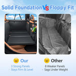 Back Seat Extender for Dogs, Hard Bottom Dog Car Seat Cover