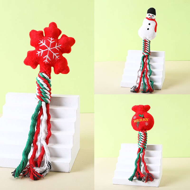Christmas rope plush dog toy set – Vitado (photo 5)