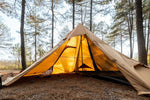 Hot Tent with Stove Jack Onefires Large Teepee Tent for Family Camping 4-8 Pe...