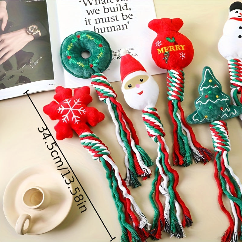 Christmas rope plush dog toy set – Vitado (photo 3)