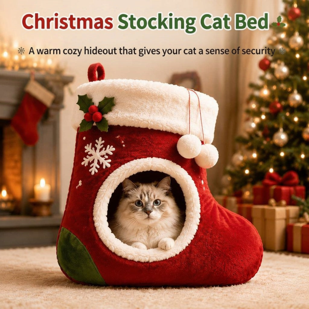 Christmas stocking cat bed – Vitado