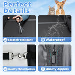 Back Seat Extender for Dogs, Hard Bottom Dog Car Seat Cover